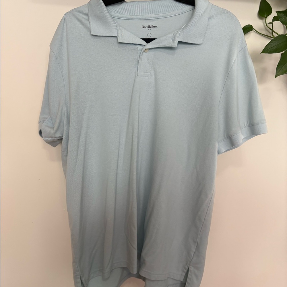 Goodfellow & Co Men's Sky Blue Polo Shirt